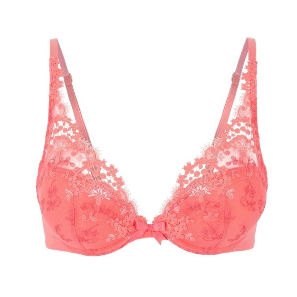 SIMONE PERELE push up plunge Embroidered Bra 30D